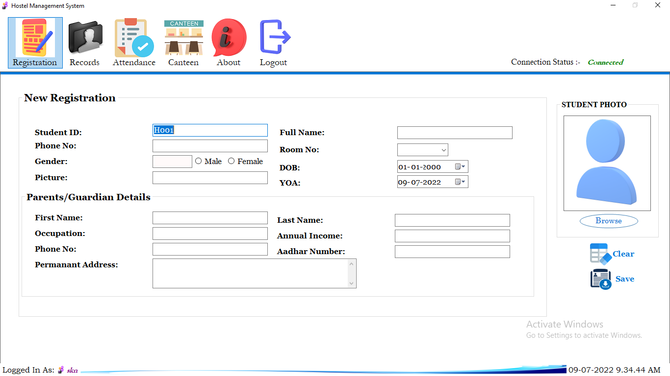 Hostel Management System